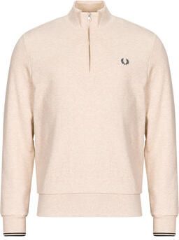 Fred Perry Core 1 2 Zip Polo Shirt White- Heren White