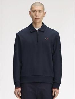 Fred Perry Sweater Longsleeve Half Zip Poloshirt Navy