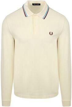 Fred Perry Sweater Longsleeve Polo Ecru Z46