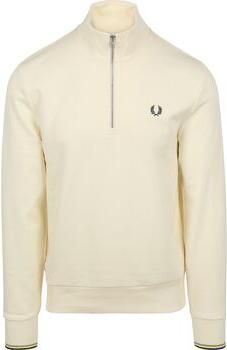 Fred Perry Sweaters Half Zip Trui Ecru 46A