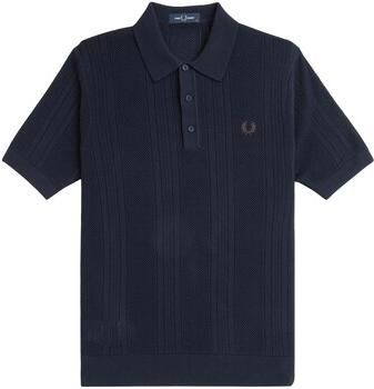 Fred Perry T-shirt Fp Pointelle Panel Knitted Shirt