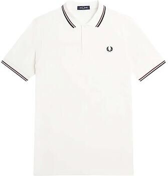 Fred Perry Twin Tipped Polo Shirt White- Dames White