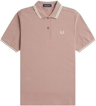 Fred Perry Twin Tipped Polo Shirt Pink- Dames Pink