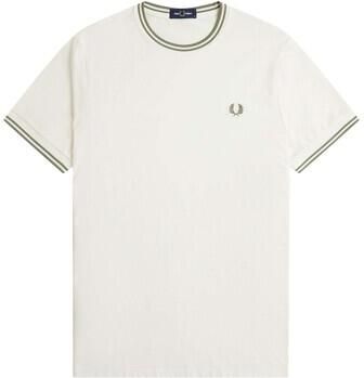 Fred Perry M1588 Twin Tipped T-shirt Off-White - Foto 6