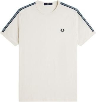 Fred Perry T-shirt Korte Mouw CONTRAST TAPE RINGER T-SHIR - Foto 2