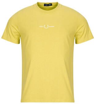 Fred Perry Geborduurd Logo Mosterd T-shirt Yellow Heren