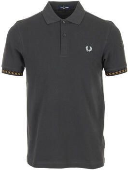 Fred Perry T-shirt Korte Mouw Jacquard Cuff Shirt