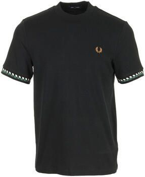 Fred Perry T-shirt Korte Mouw Jacquard Cuff T-Shirt