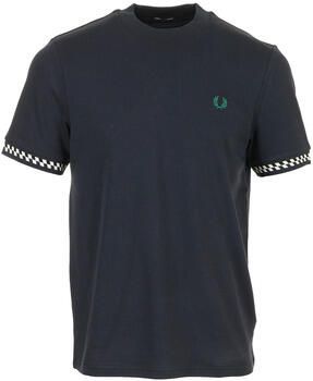 Fred Perry T-shirt Korte Mouw Jacquard Cuff T-Shirt