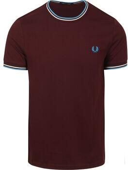 Fred Perry T-shirt Korte Mouw M1588 Twin Tipped T-shirt Bordeaux