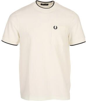 Fred Perry T-shirt Korte Mouw Pocket Detail Pique T-Shirt