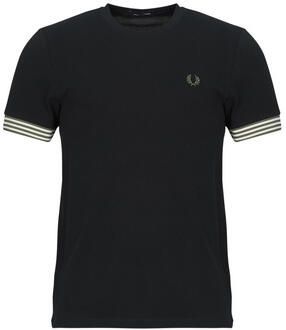 Fred Perry T-shirt Korte Mouw STRIPED CUFF T-SHIRT