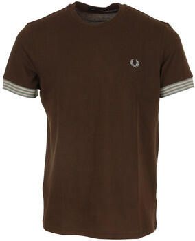 Fred Perry T-shirt Korte Mouw Stripped Cuff