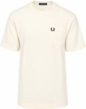 Fred Perry T-shirt Korte Mouw T-Shirt Ecru