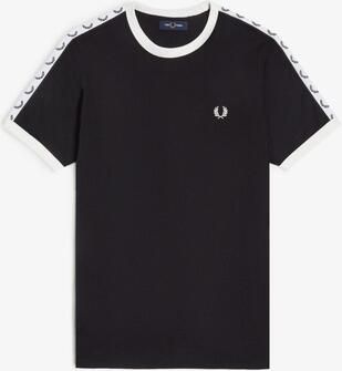 Fred Perry regular fit T-shirt TAPED RINGER T-SHIRT met logo black - Foto 4