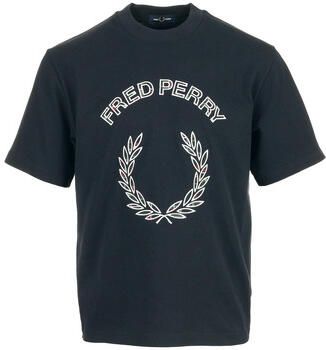 Fred Perry T-shirt Korte Mouw Tartan Applique Shirt