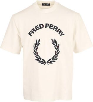 Fred Perry T-shirt Korte Mouw Tartan Applique Shirt