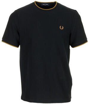 Fred Perry T-shirt Korte Mouw Trim Detail Crepe Pique T-Shirt