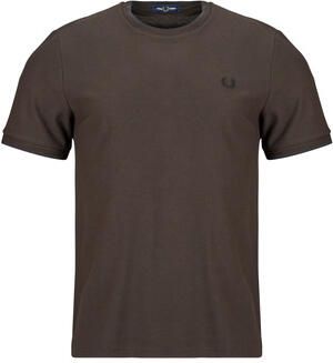 Fred Perry T-shirt Korte Mouw TRIM DETAIL CREPE PIQUE TSHIRT