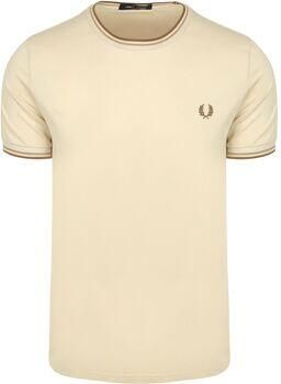 Fred Perry T-shirt Korte Mouw Twin Tipped T-shirt Beige Z53 - Foto 2