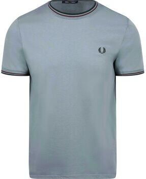 Fred Perry T-shirt Korte Mouw Twin Tipped T-shirt Blauw 98A