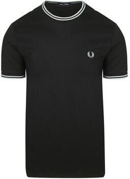 Fred Perry T-shirt M1588 Twin Tipped T-shirt Zwart