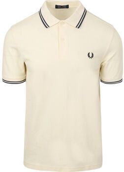 Fred Perry Twin Tipped Short Sleeve Polo Shirt Heren Ecru- Heren Ecru - Foto 9
