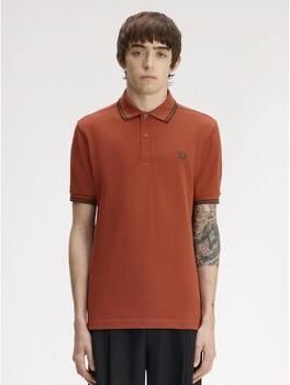 Fred Perry T-shirt Polo Tipped M3600 Brique 81C