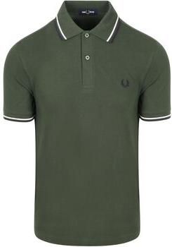 Fred Perry T-shirt Polo Twin Tipped M3600 Donkergroen 53A
