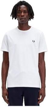 Fred Perry T-shirt Ringer col rond blanc