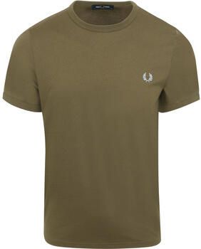 Fred Perry T-shirt Ringer T-Shirt Groen R79