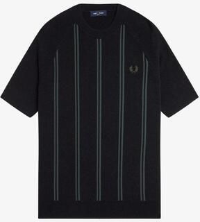 Fred Perry T-shirt STRIPE KNITTED T-SHIRT