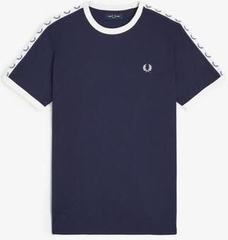 Fred Perry Tape Ringer T-Shirt Navy- Heren Navy