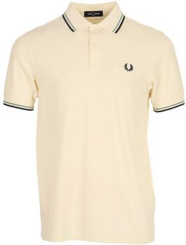 Fred Perry Twin Tipped Polo Shirt Wit- Heren Wit - Foto 2