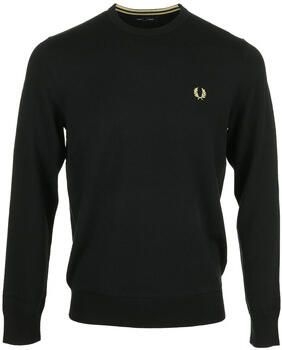Fred Perry Klassieke Crew Neck Sweater Zwart Black Heren - Foto 8