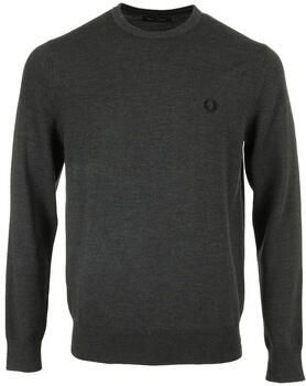 Fred Perry Heren Crewneck Trui Sportieve Merino Wol Mix Gray Heren - Foto 7