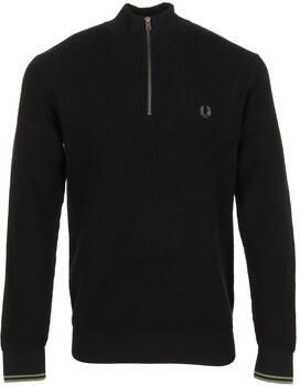 Fred Perry Trui Waffle Stitch Half Zip Jumper