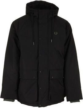Fred Perry Padded Parka Jacket Zwart- Heren Zwart - Foto 2