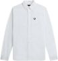 Fred Perry Klassieke Oxford Katoenen Button Down Overhemd White Heren - Thumbnail 1