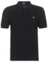 Fred Perry Heren Polo Shirt Klassiek Katoenen Piqué Black Heren - Thumbnail 3
