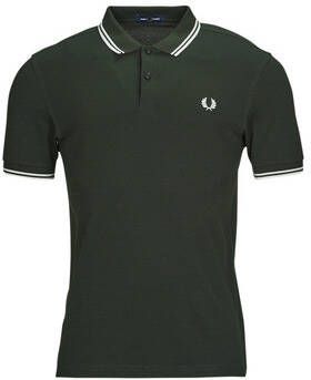 Fred Perry Klassieke katoenen polo met dubbele streep Blauw Heren