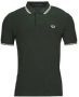 Fred Perry Klassieke katoenen polo met dubbele streep Blauw Heren - Thumbnail 1