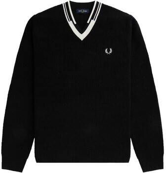 Fred Perry Sweater Fp Abstract Tipped V-Neck Jumper