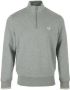 FRED PERRY Heren Truien & Vesten Half Zip Sweatshirt Lichtgrijs - Thumbnail 2