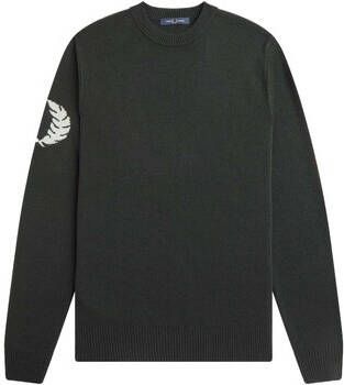Fred Perry Sweater Maglione Laurel Wreath Crew Verde