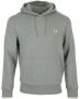Fred Perry Hoodie met gerimpelde achterkant en dubbele streepmanchetten Gray Heren - Thumbnail 1
