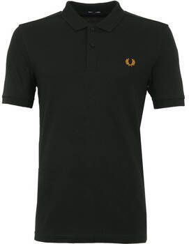 Fred Perry T-shirt Donkergroen Effen Polo