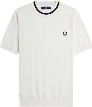 Fred Perry T-shirt Fp Cable Knit Crew Neck T-Shirt