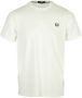 Fred Perry Elegante Katoenen T-shirt met Laurel Logo White Heren - Thumbnail 4