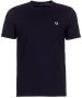 FRED PERRY Heren Truien & Vesten Half Zip Sweatshirt Zwart - Thumbnail 3